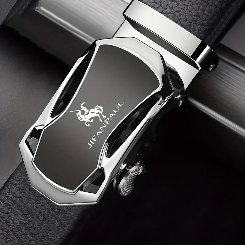 Lamp Post men's watch with a sleek silver design, showcasing a high-quality leather strap and luxurious craftsmanship.