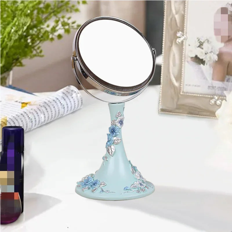 Modern Lamp Post bath accessories set with flower toothbrush holder, soap dispenser, tissue box, and tray for bathroom decor.