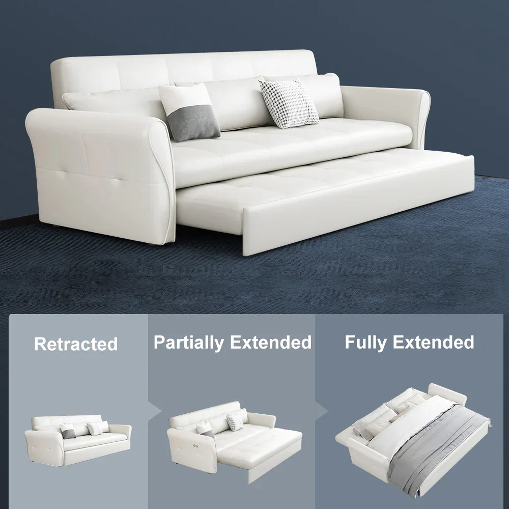 Light gray modern corner sofa set by Lamp Post, 3-seater leather sectional with hidden storage and USB charging for stylish living rooms.
