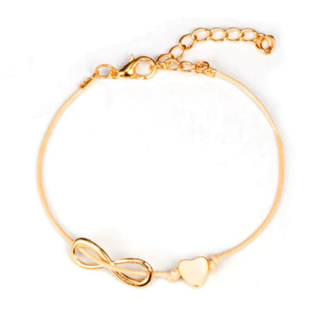 Women bracelet set by Lamp Post featuring multiple stylish bracelets with beads and charms, displayed on a neutral background.