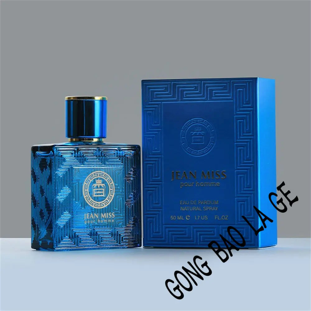 Lamp Post 50ml Eau De Parfum for men, featuring a sleek bottle with a red label, designed for a sophisticated masculine scent.