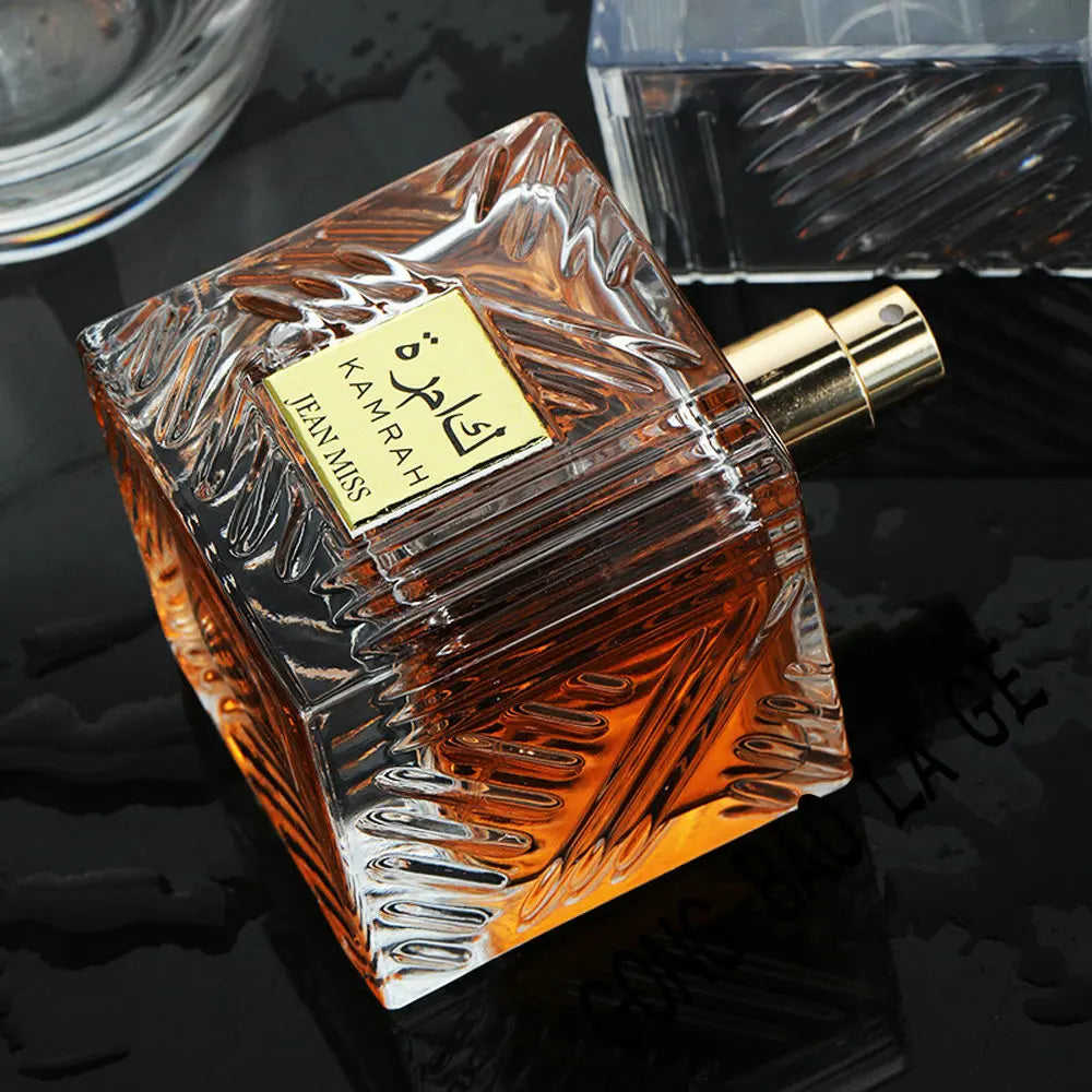 Lamp Post Arabia Flirting 100ml unisex perfume with woody scent, featuring elegant perfume bottle for women and men.