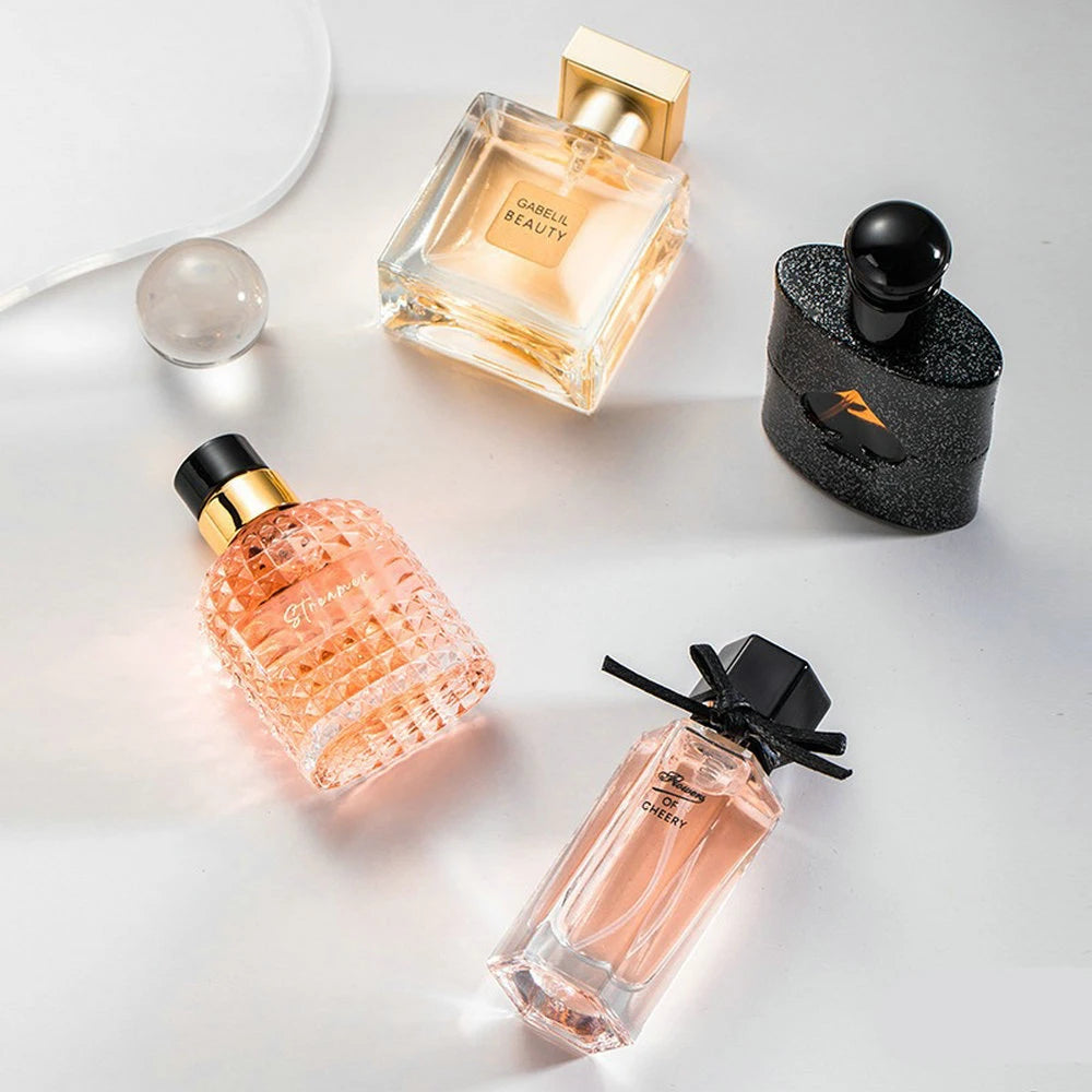 Set of four Lamp Post women's perfumes in 105ml bottles, featuring the best smelling perfume for women.