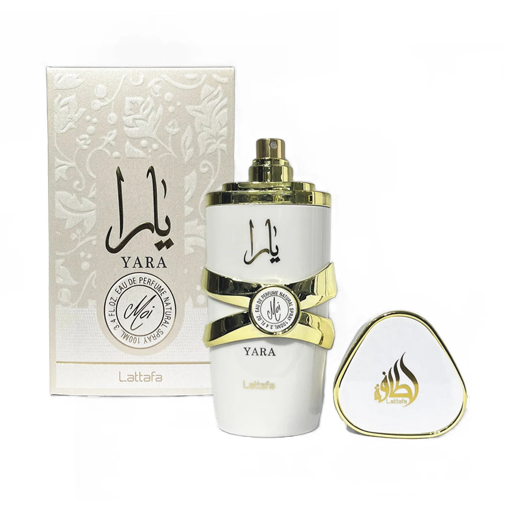 Lamp Post women's 100ml Fresh Eau De Parfum spray with floral scent and pheromones, elegant yellow bottle, lasting fragrance.