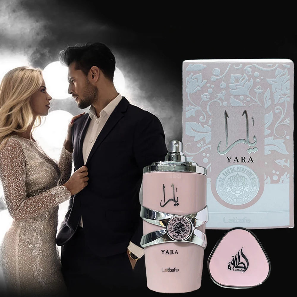 Lamp Post women’s perfume bottle, 100ml, featuring a sleek yellow design and fresh, lasting fragrance for women seeking a signature scent.