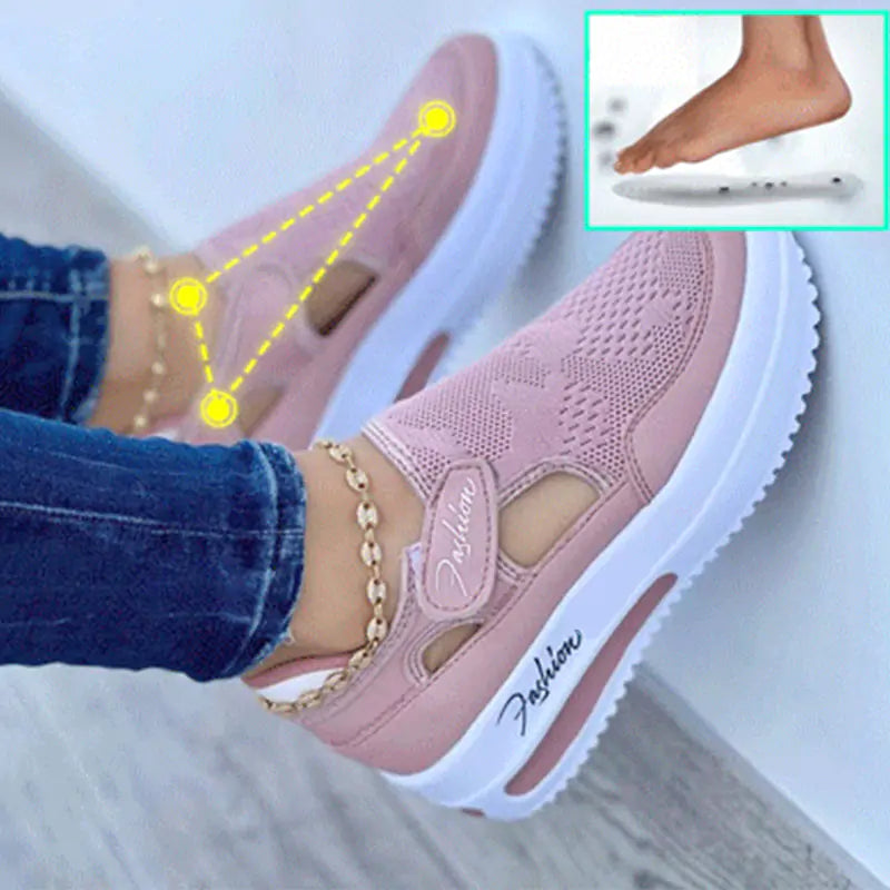 Pink Lamp Post women’s sneakers with white soles and stylish design, perfect for casual wear.