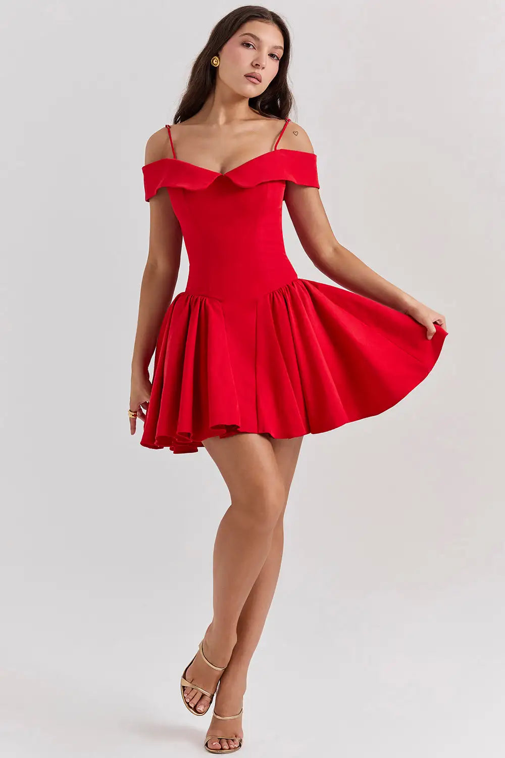Pink romantic dress for women by Lamp Post, featuring a flowy design and elegant style, perfect for special occasions.