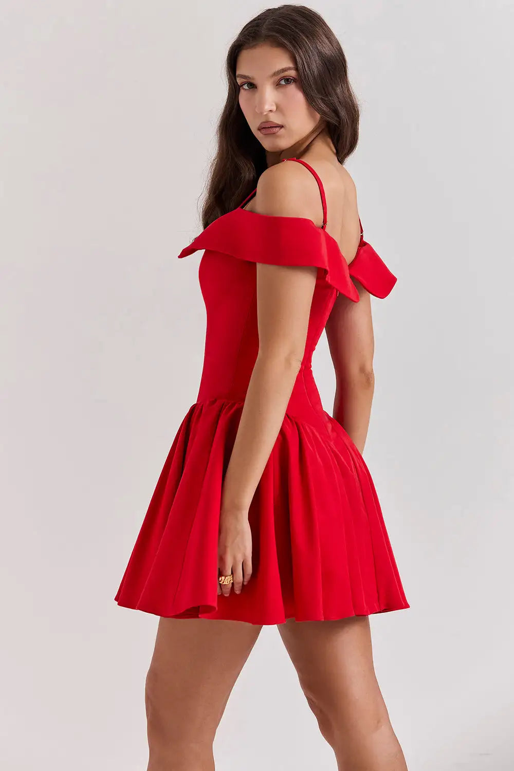 Pink Romantic Dress for Women by Lamp Post, featuring a delicate, flowy design perfect for special occasions.