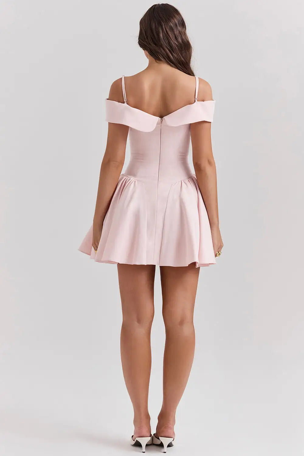 Pink romantic dress for women by Lamp Post, featuring a flattering fit and elegant design, perfect for special occasions.