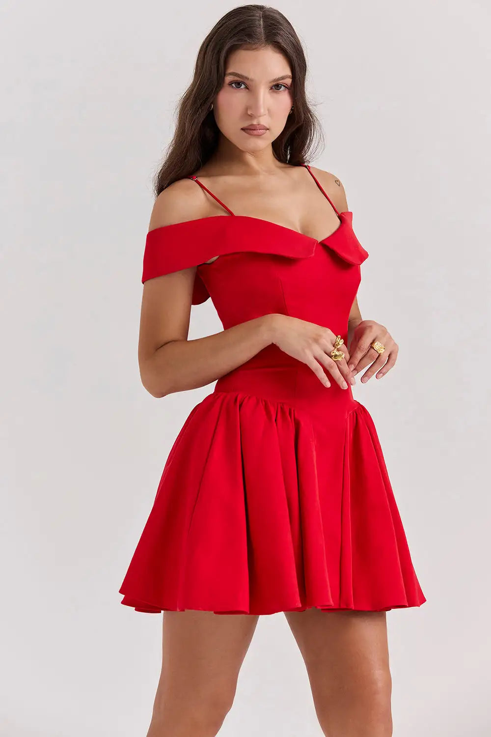 Pink romantic dress for women by Lamp Post, extra-small size, featuring delicate fabric and feminine design.
