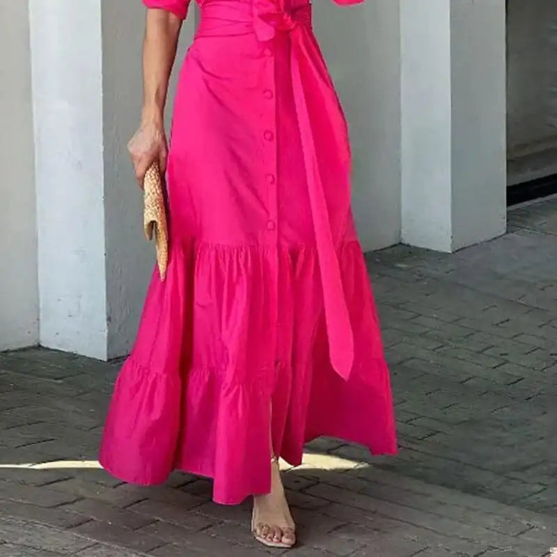 Pink casual dress from Lamp Post featuring a comfortable, stylish design perfect for everyday wear.