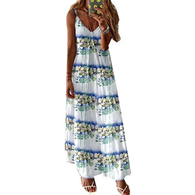Red long dress for women by Lamp Post, flowing maxi style with elegant design, perfect for formal or casual occasions.