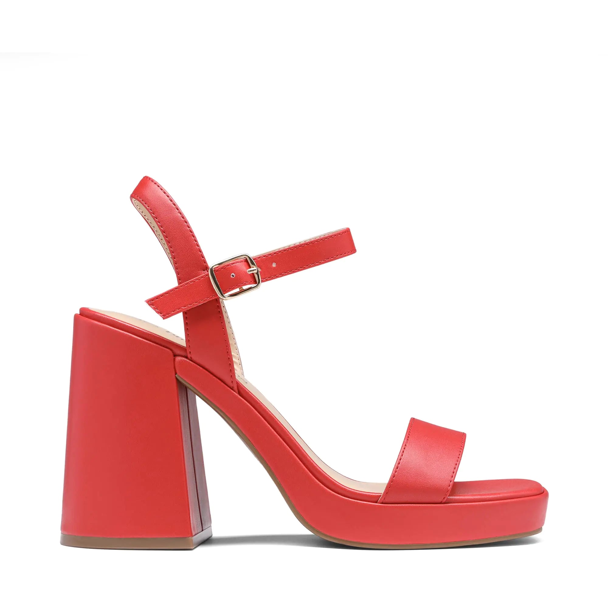 Red Lamp Post women's open toe shoes featuring stylish design and comfortable fit, perfect for casual or dressy occasions.