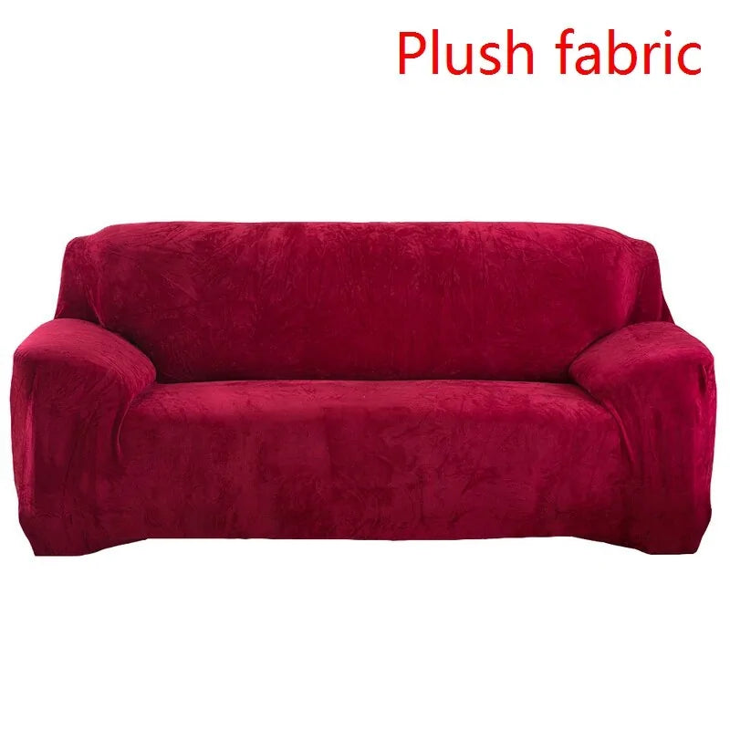 Red Lamp Post stretch sofa slipcover on a 1-seat sofa, made of elastic fabric, fits 90x140cm for a snug, stylish cover.
