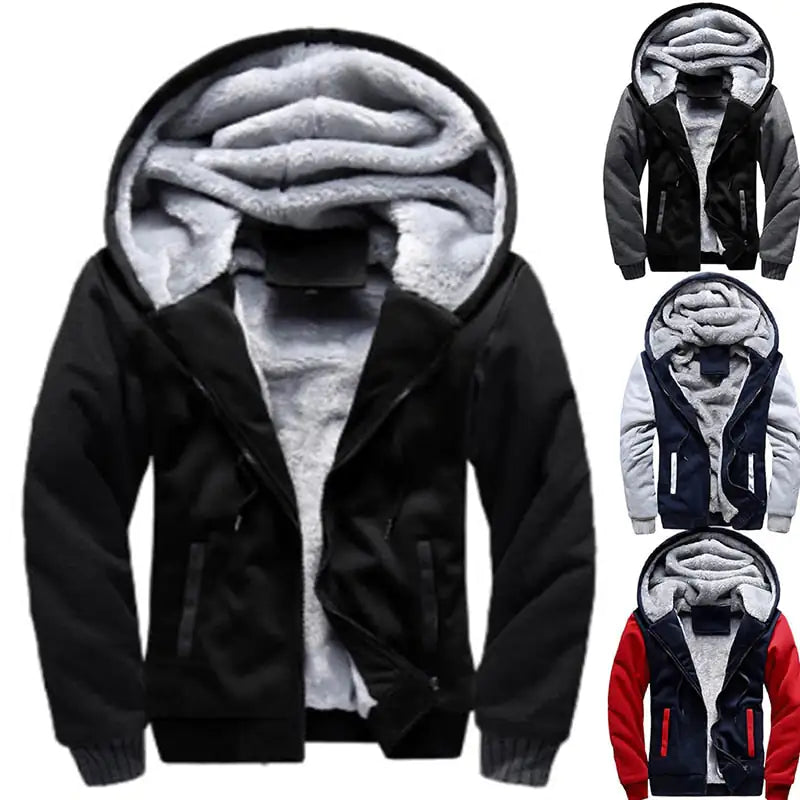 Red men's coat jacket by Lamp Post, featuring a stylish and warm outerwear design perfect for colder weather.