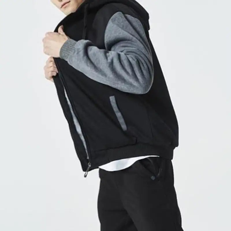Red men's coat jacket by Lamp Post, featuring a stylish and warm outerwear design, suitable for cold weather.