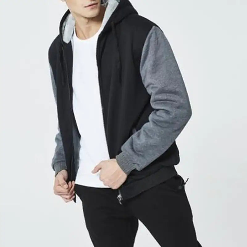 Red men's coat jacket by Lamp Post, featuring a large fit with a stylish, warm design suitable for cold weather.