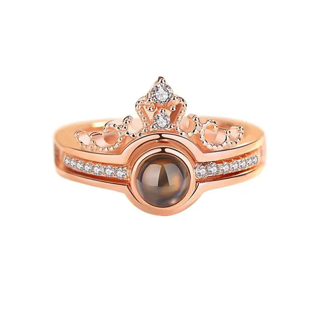 Rose gold ring and bracelet gift set by Lamp Post, featuring a stylish bracelet and matching ring in a gift box.