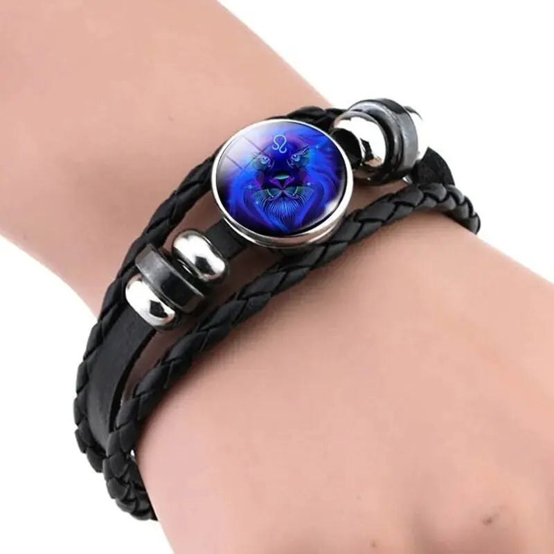 Women and couple bracelet set by Lamp Post featuring matching silver-toned bracelets with engraved designs.