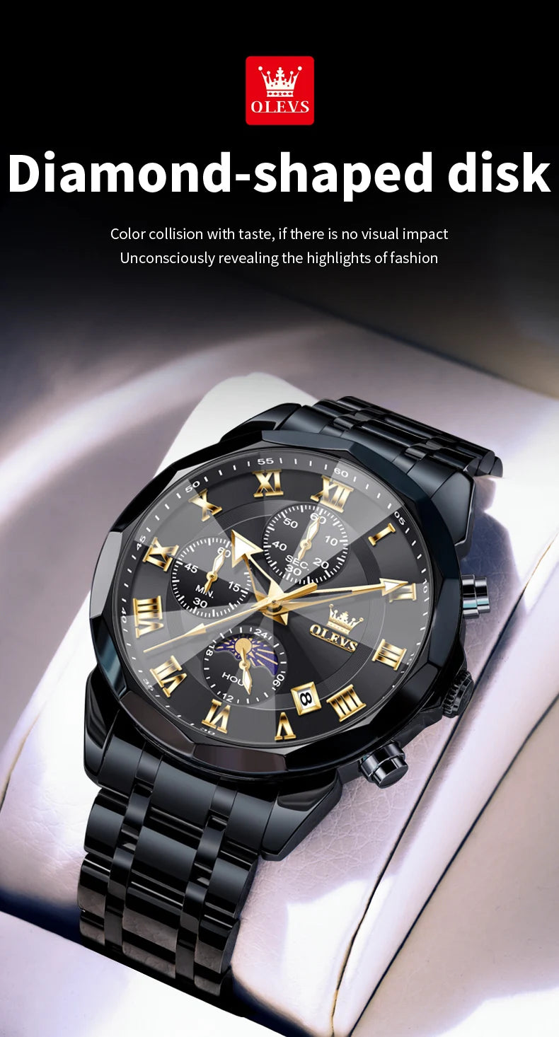 Silver men's gift watch by Lamp Post featuring waterproof quartz movement and versatile design, suitable for everyday wear.