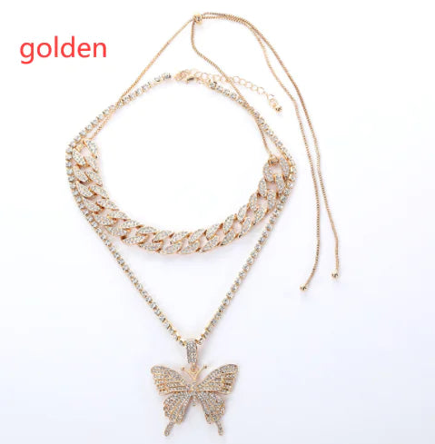 Silver women charm necklace set by Lamp Post featuring delicate chain and charming pendant, stylish jewelry for women.