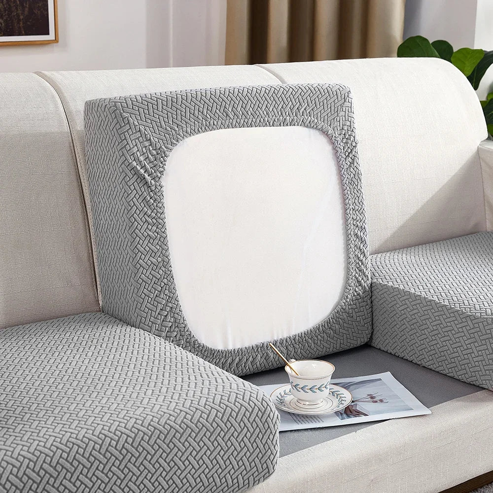 Lamp Post L-shape sofa seat cushion cover for living room, protective furniture cover for coffee table-sized sofa.