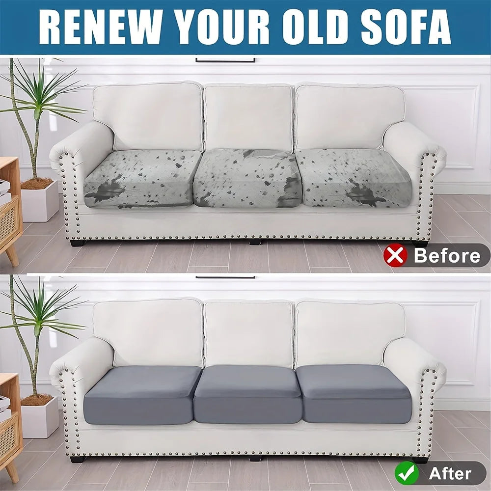 Lamp Post sofa cover in neutral color, protecting furniture in bedroom, office, or living room for a stylish home decor upgrade.