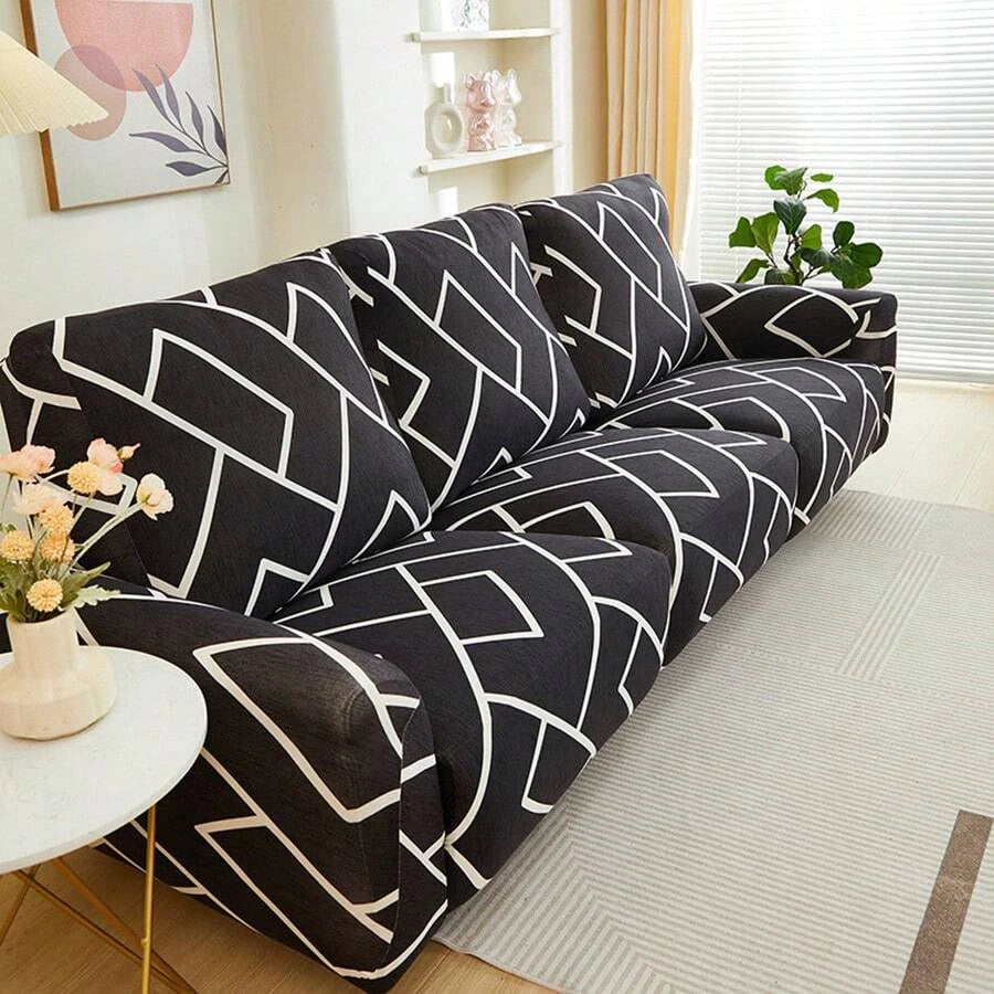 Lamp Post recliner sofa slipcover in color 04, six-piece set, designed for living room home decor, protects and updates your couch.