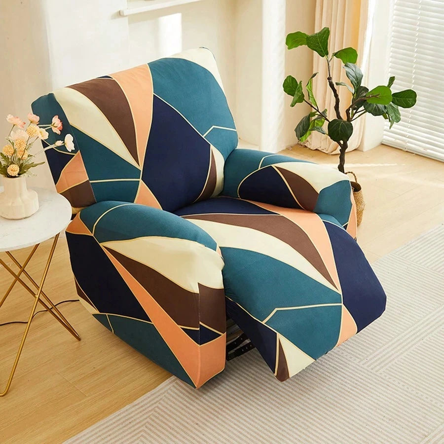 Lamp Post recliner sofa slipcover in color 04, designed to protect and decorate a living room recliner.