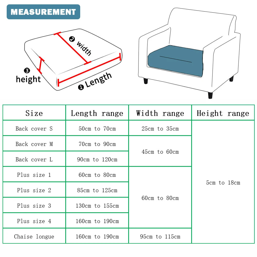 Lamp Post sofa seat cushion cover for living room, protective fabric slipcover for sofa seats, in color 06.