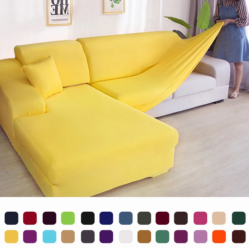 Lamp Post L-shaped sofa armchair cover in color 24, fits 145-185cm living room sofa, protects and updates your sofa.