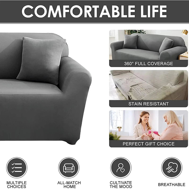Lamp Post L-shape sofa armchair cover in color 24, fits 145-185cm living room sofa, protects and refreshes furniture.