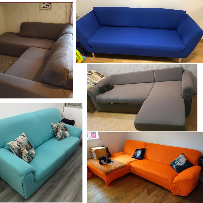 Lamp Post L-shape sofa armchair cover in color 24, fits 145-185cm living room sofa, protects and updates your furniture.