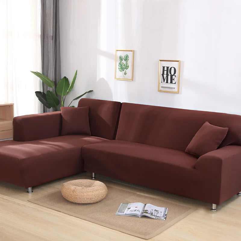 Lamp Post L-shaped sofa armchair cover in color 24, fits 145-185cm living room sofa, protects and updates furniture.