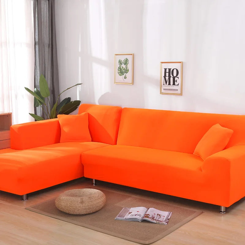 Lamp Post L-shape sofa armchair cover in color 24, fits 145-185cm living room sofa, protects and updates your furniture.