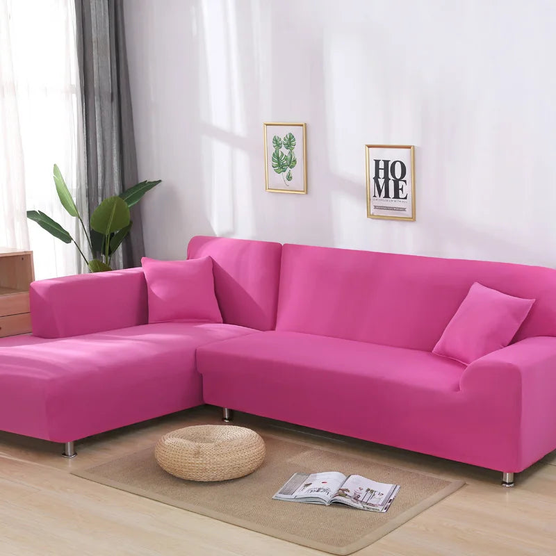 Lamp Post L-shape sofa armchair cover in color 24, fits living room sofa 145-185cm, protects and updates your sofa.