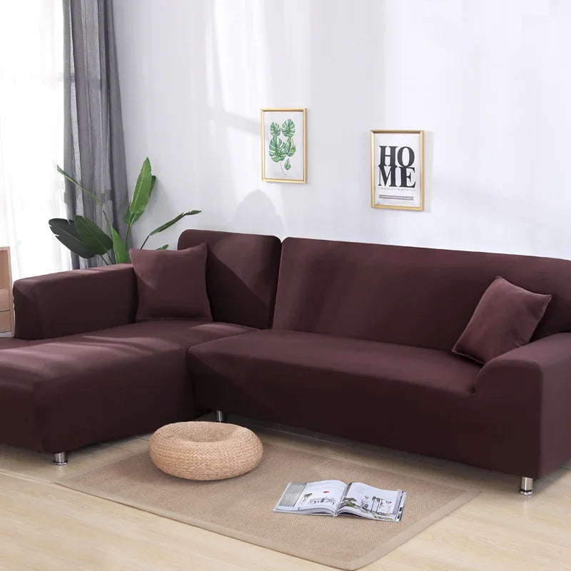 Lamp Post L-shape sofa armchair cover in color 24, fits 145-185cm living room sofa, protects and updates your sofa.