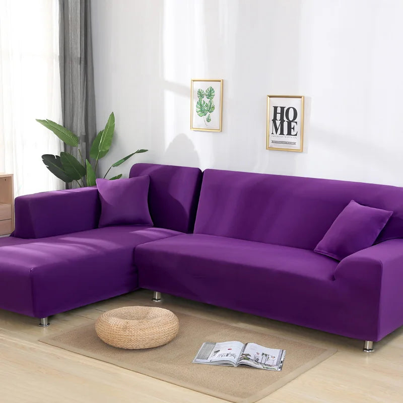 Lamp Post L-shape sofa armchair cover in color 24, fits 145-185cm living room sofa or armchair, protects with stylish fabric.