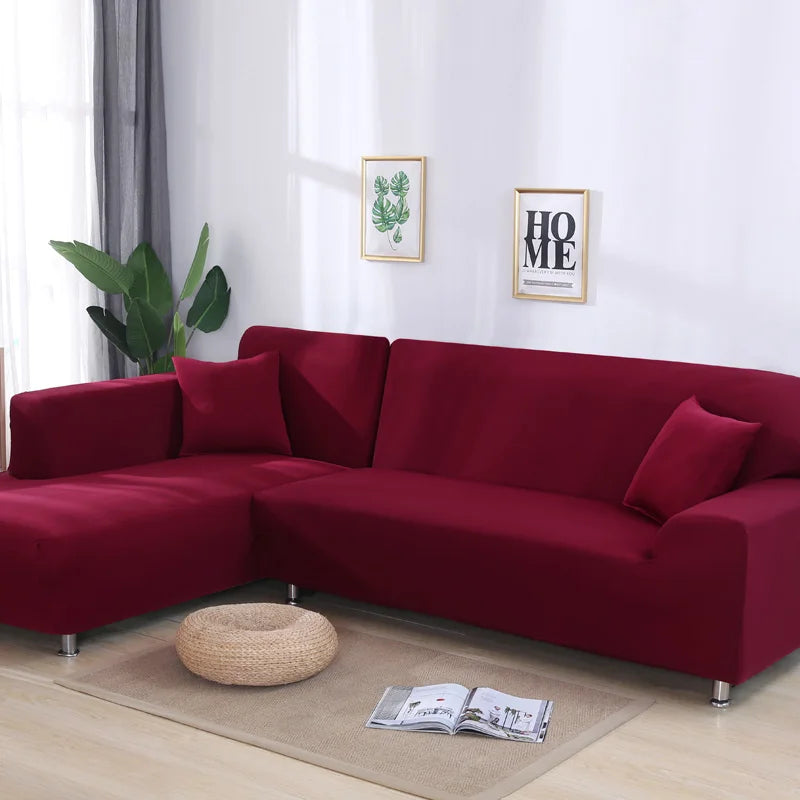 Lamp Post L-shape sofa armchair cover in color 24, fits 145-185cm living room sofa, protects and updates your furniture.
