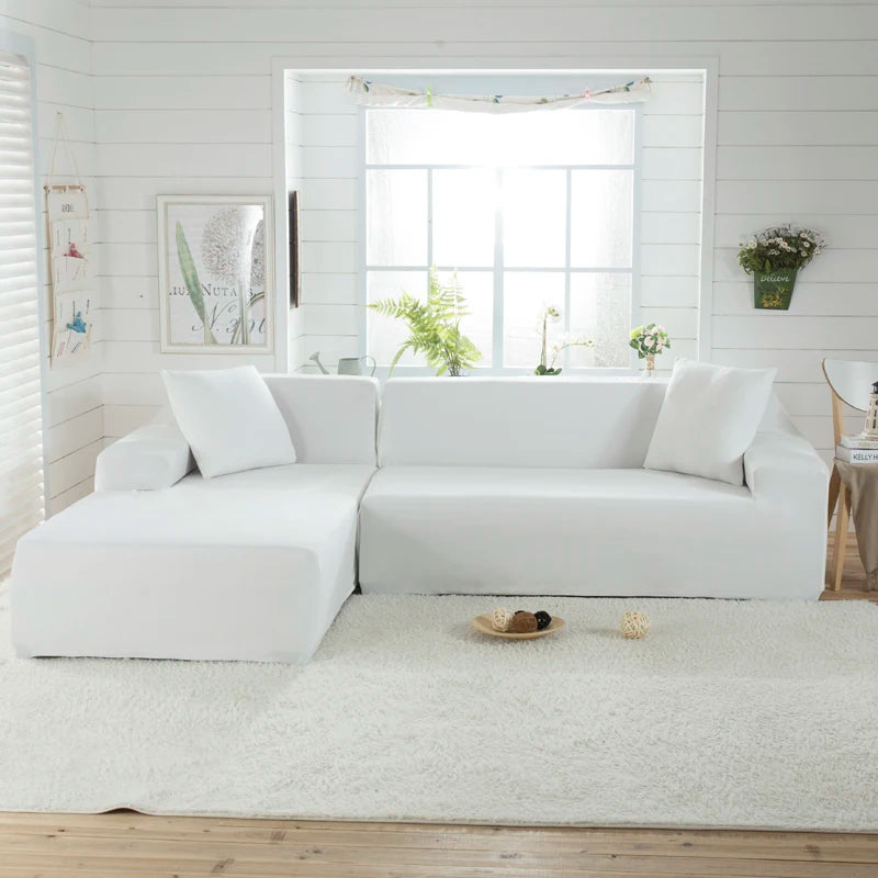 Lamp Post L-shaped sofa armchair cover in color 24, fits 145-185cm living room sofa, protects and updates your furniture.