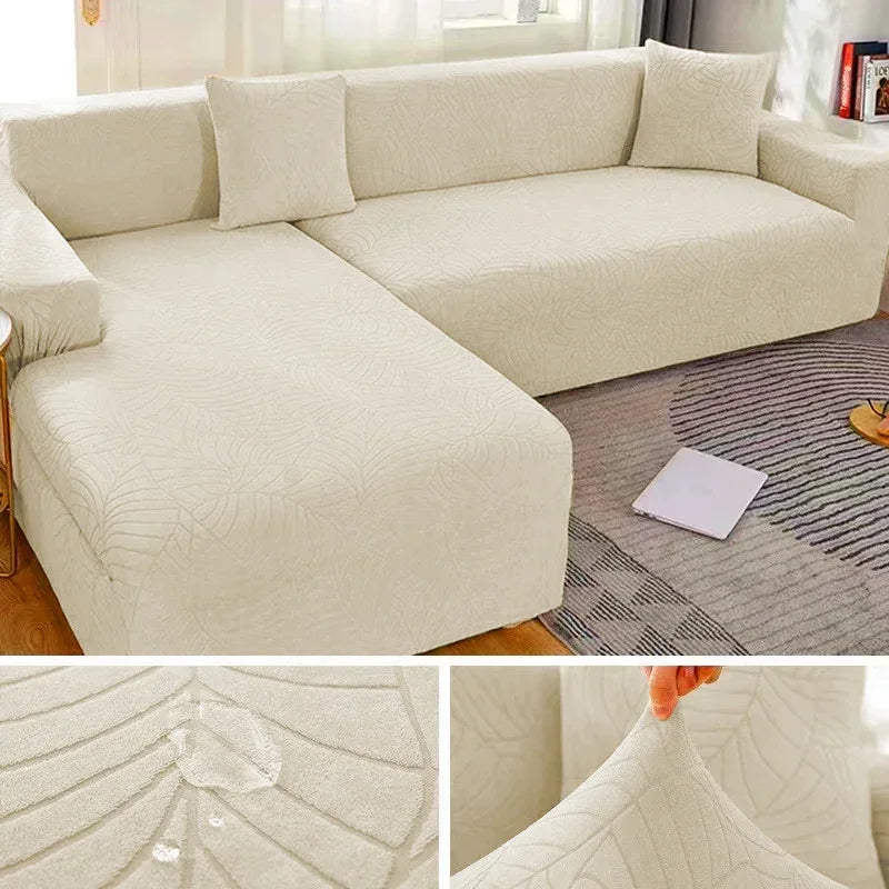 Lamp Post L-shaped sofa cover for 4-seat sofa, protects and fits 235-300cm sofa set, in color 10. Durable furniture protection.