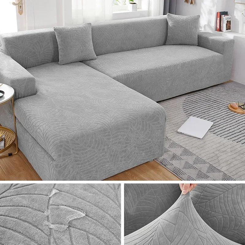Lamp Post L-shaped sofa cover for 4-seat sofa, colorful fabric, fitted to 235-300cm sofa set, protects and enhances sofa appearance.