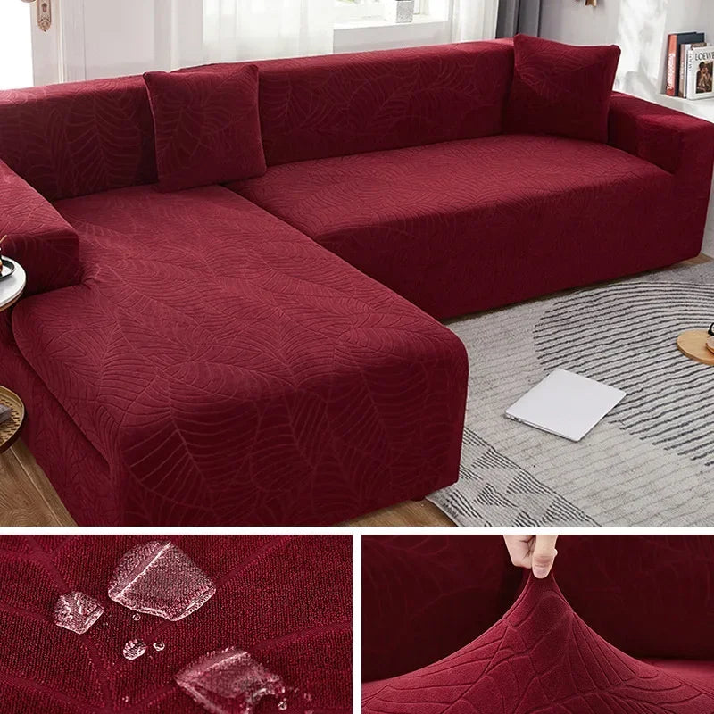 Lamp Post L-shaped sofa cover for 4-seat sofa, waterproof furniture protector in color 10, fits 235-300cm sofa set.