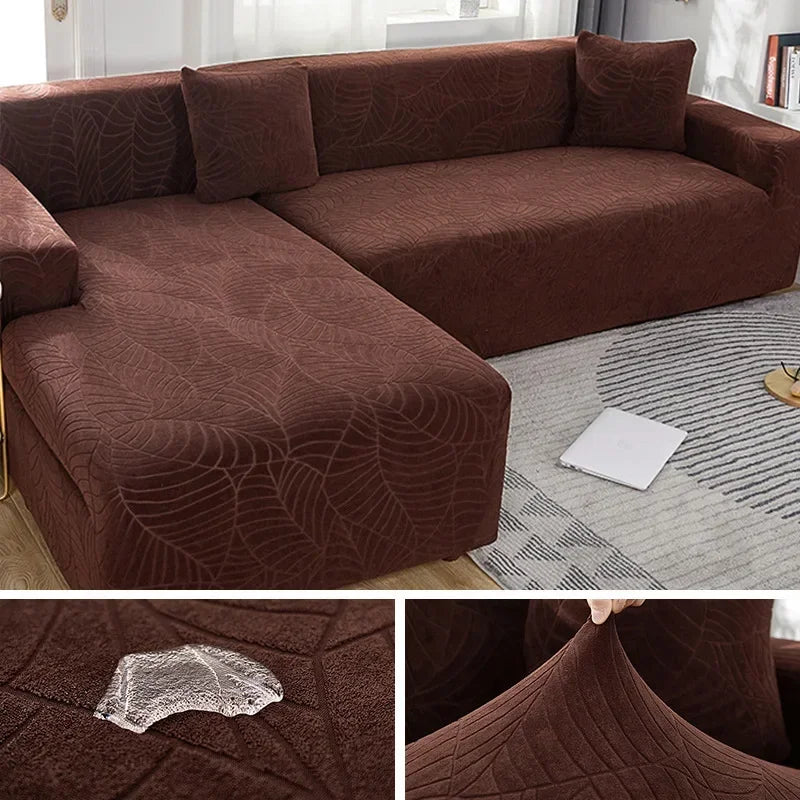 Lamp Post L-shaped sofa cover for 4-seat sofa, made of durable fabric in color 10, fits 235-300cm sofa set.
