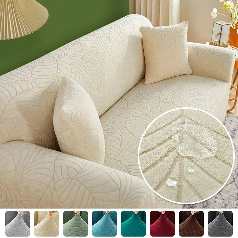 Dark grey L-shaped corner sofa cover for 4-seater living room sofa by Lamp Post, fitting 235-300cm sofas.