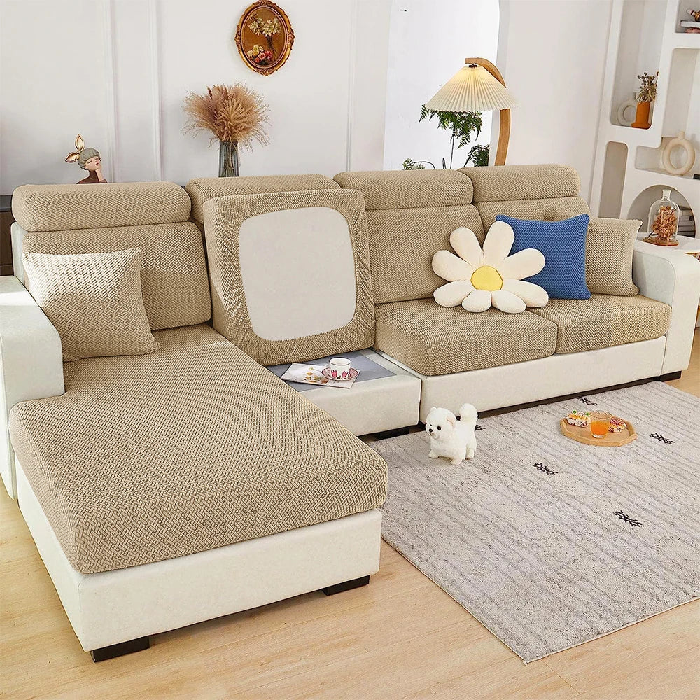 Dark grey sofa cushion cover by Lamp Post, made of soft fabric, designed for living room sofa cushions.