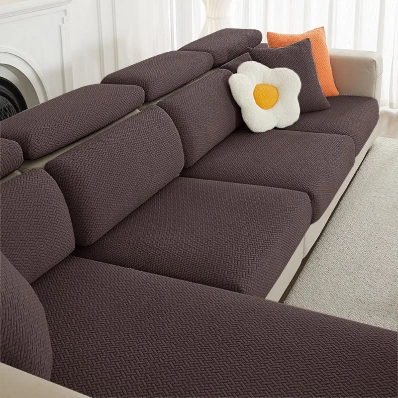 Dark grey Lamp Post sofa cushion cover for living room, standard size, made of durable fabric, fits sofa cushions comfortably.
