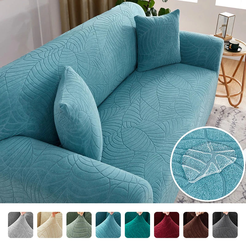Taupe L-shaped corner sofa cover by Lamp Post, designed for 4-seater living room sofas measuring 235-300cm.