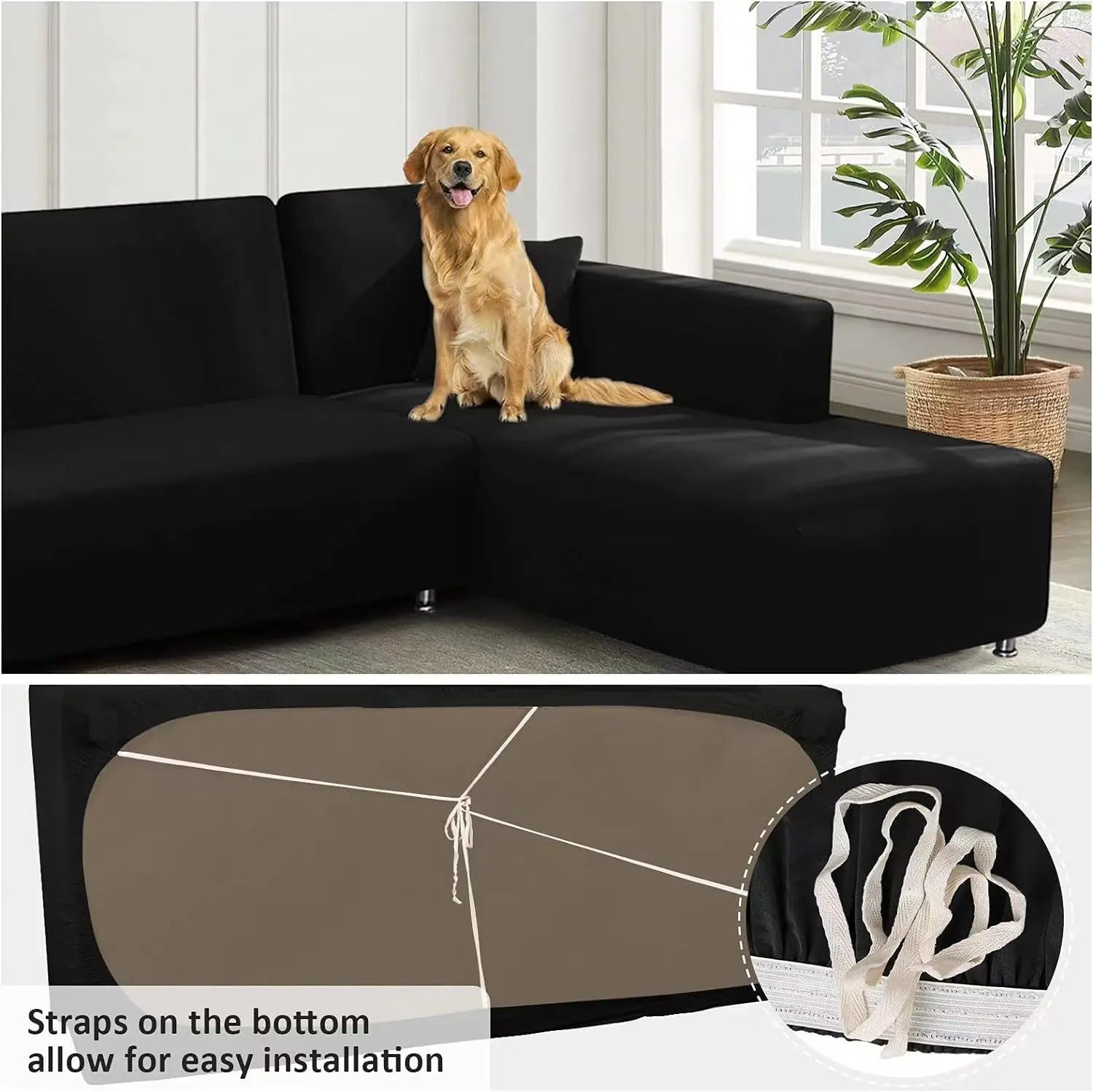 Yellow Lamp Post sofa cover for 4-seat living room sofa or armchair, made of durable fabric, fits 235-300cm furniture.