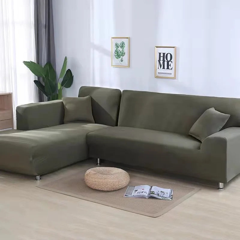 Yellow Lamp Post sofa cover for 4-seat living room sofa, protects armchair and sofa with a fitted fabric design.